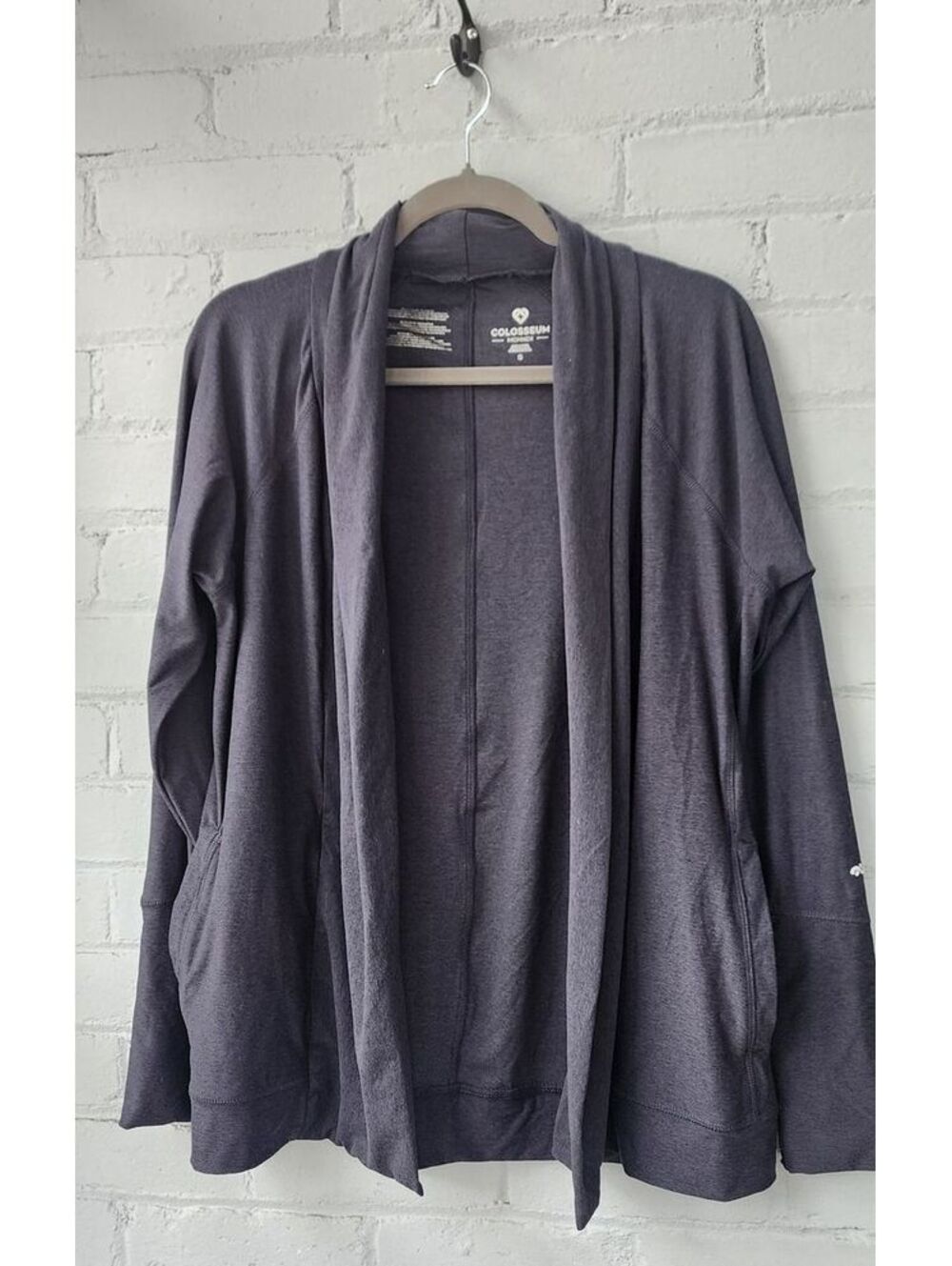Colosseum Women's Lightweight Open Front Cardigan, Size S, Gray